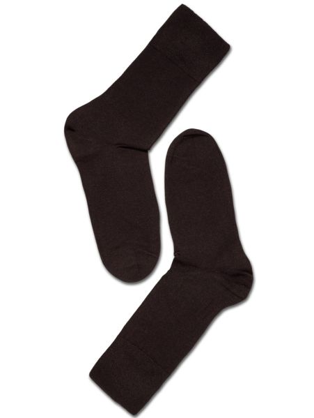 Woman Bamboo Comfort Top Socks, Dark Brown