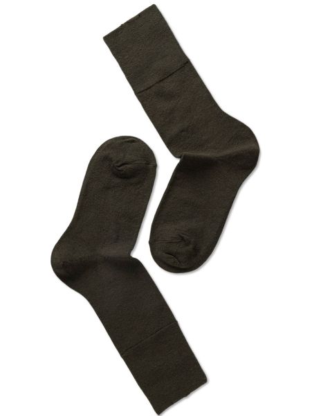 Woman Fine Wool Socks, Olive