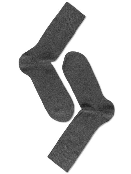 Man Cotton Comfort Socks, Dark Grey