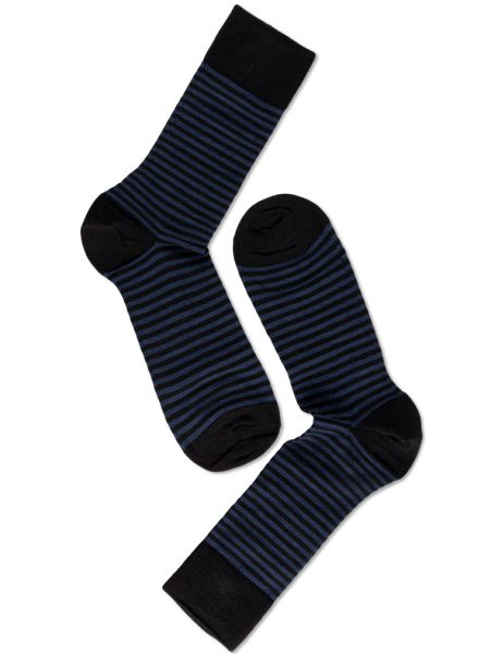 Man Fine Wool Socks, Stripes