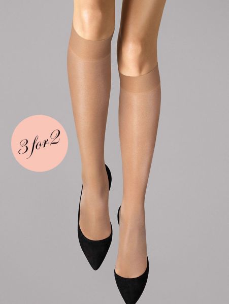 Wolford Satin Touch 20 Knee-Highs 3pk