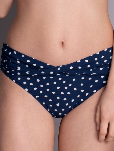 Anita Blue Dots Twist Front Bikini Brief