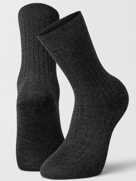 Tess Mercerized Wool Socks, 2pk