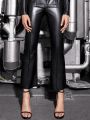 Jenna Faux Leather Flared Trousers