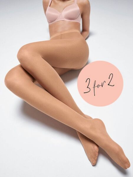 Sheer 15 Tights 3pk, Gobi